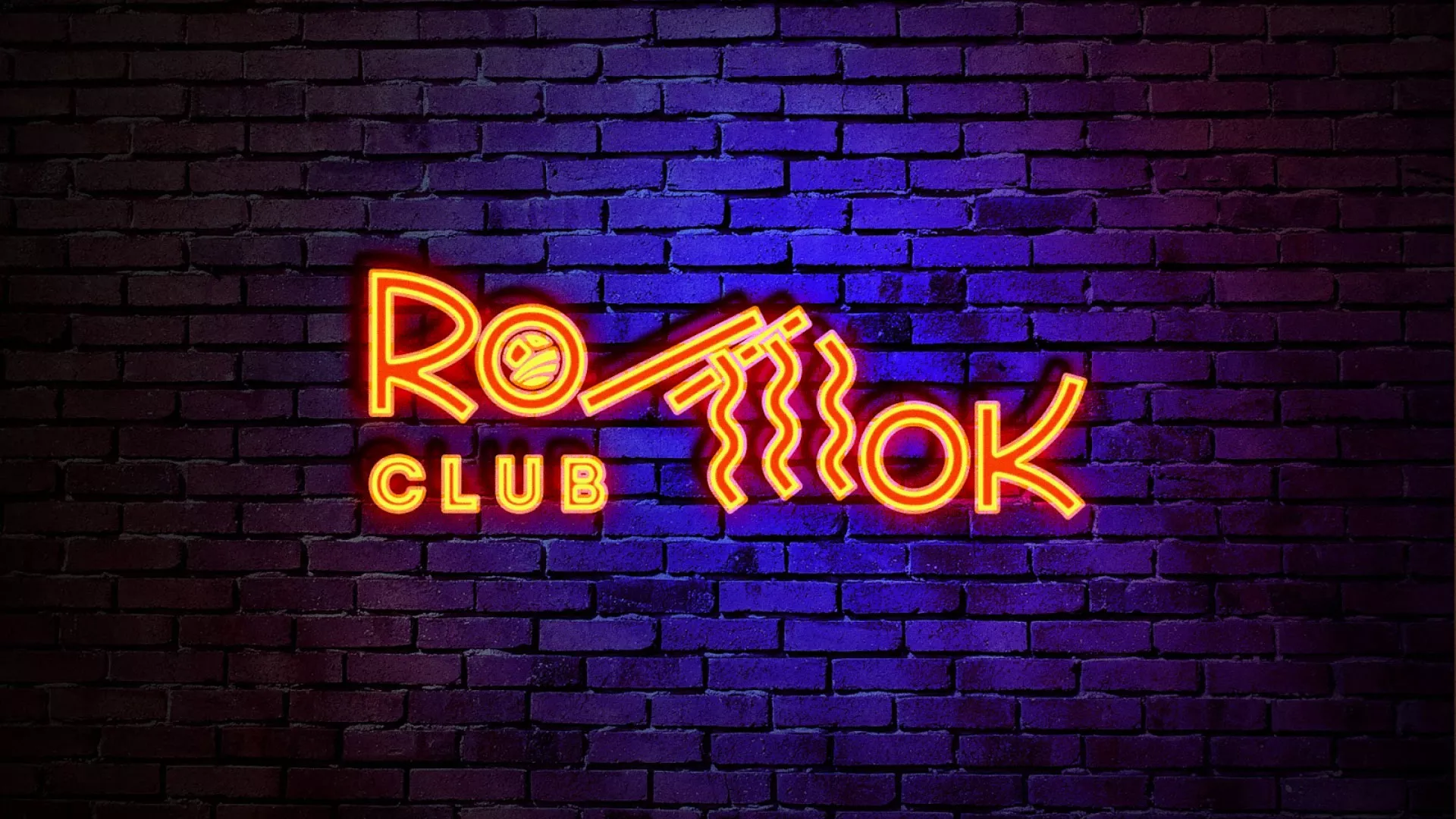 Разработка интерьерной вывески суши-бара «Roll Wok Club» в Пушкине