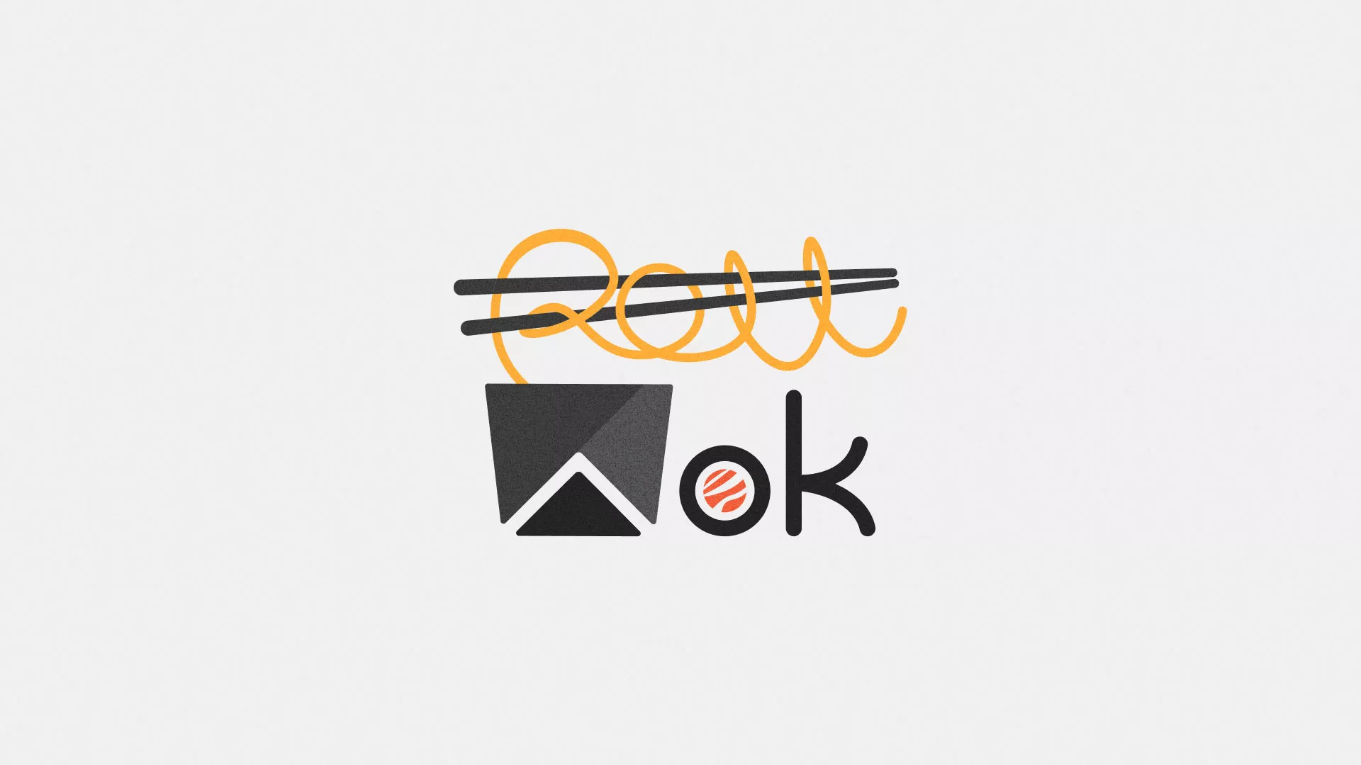 Разработка логотипа в Пушкине для суши-бара «Roll Wok Club» Разработка логотипа в Пушкине для суши-бара «Roll Wok Club»